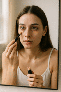 Aprenda a disfarçar olheiras profundas com correção de cor, técnicas de maquiagem, ativos dermatológicos e hábitos diários que funcionam.