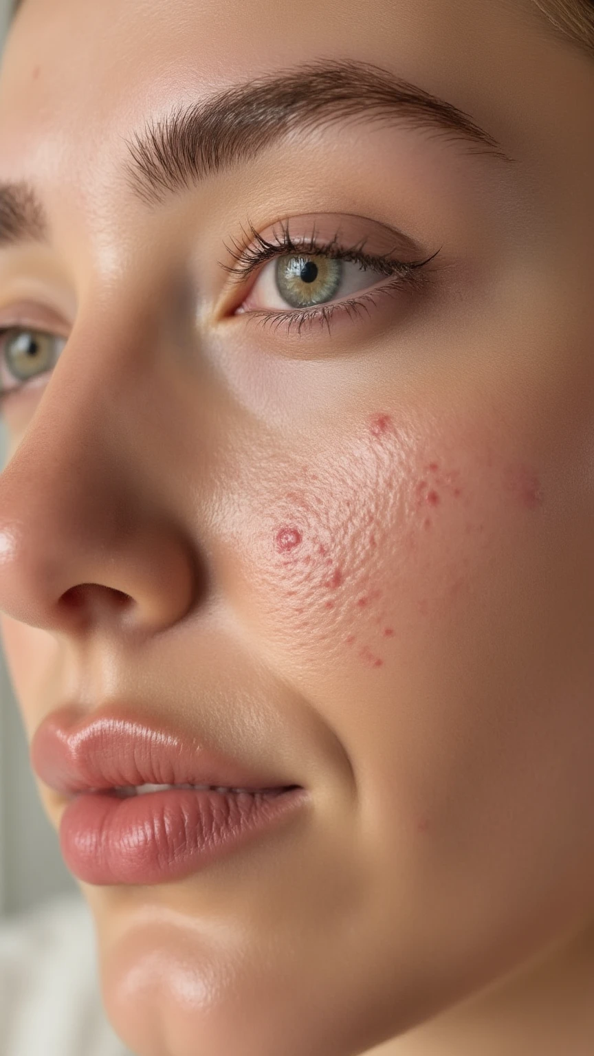 Espinhas pós-carnaval com rotina suave de limpeza, calma e hidratação.