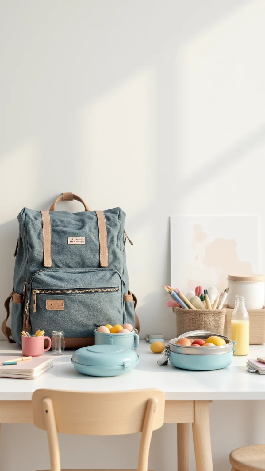 Volta às aulas rotina saudável com hábitos de sono, lancheira e organização.