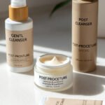 Pós-procedimento com rotina para reparar a barreira da pele.