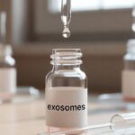 Fragmento de DNA e exossomos como tema de regeneração da pele.